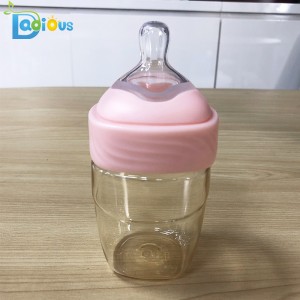 OEMサービスワイドネック赤ちゃん哺乳瓶耐久性ppsu哺乳瓶シリコーン乳首哺乳瓶赤ちゃんのため